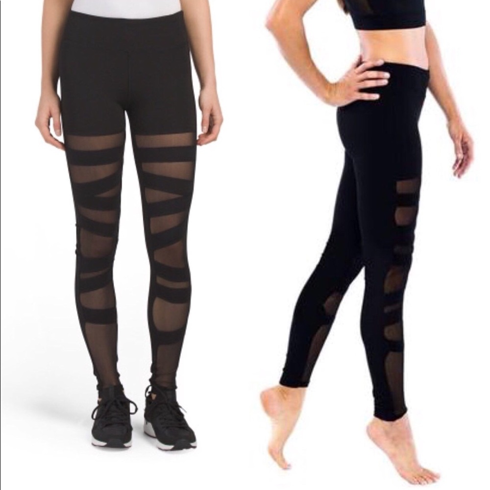 Electric Yoga Ballerina Mesh Leggings
